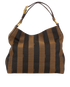 Pequin Hobo Bag, £250, Handbags, Brown, Canvas, Back view